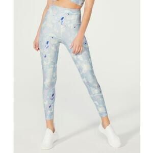 New WILDFOX Women's Watercolor Spill Tie Dye Athletic High Waist Legging Size XS